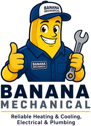 Banana Mechanical mascot logo