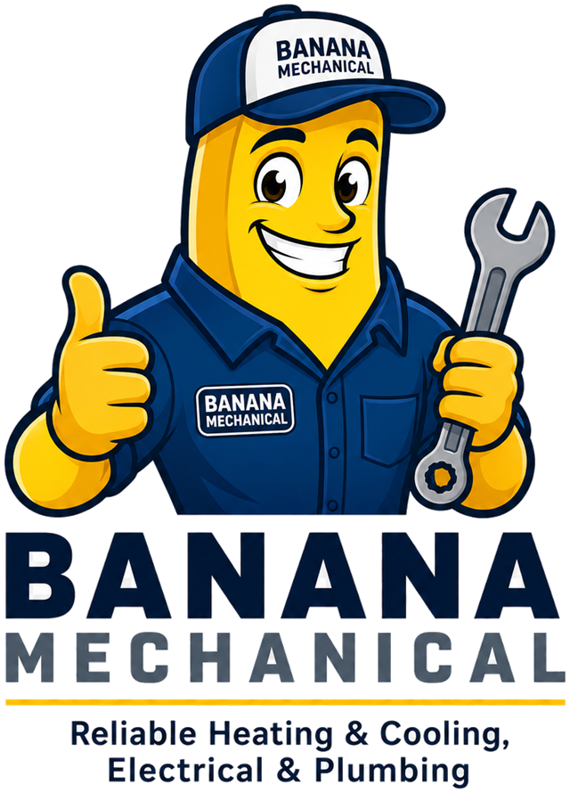 Banana Mechanical mascot logo
